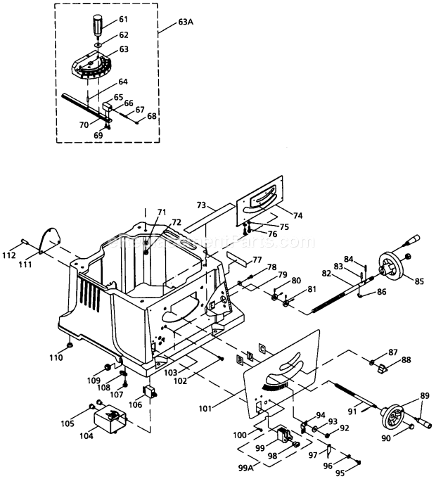 Craftsman 137271140 Table Saw Miter Guage Diagram