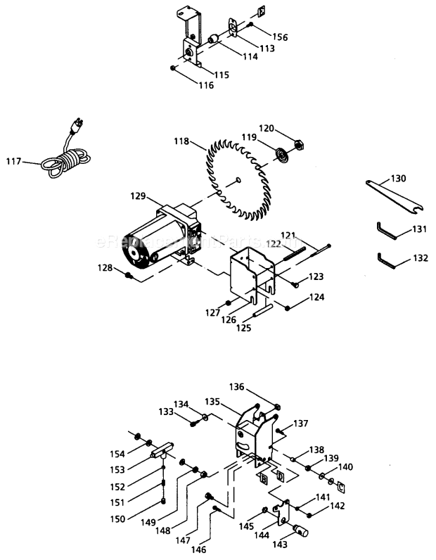 Craftsman 137271140 Table Saw Blade Diagram