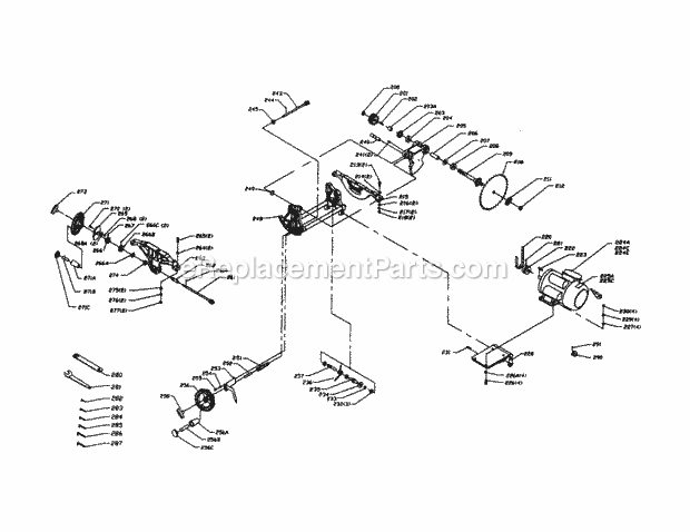 Craftsman 152221240 Table Saw Blade Assembly Diagram