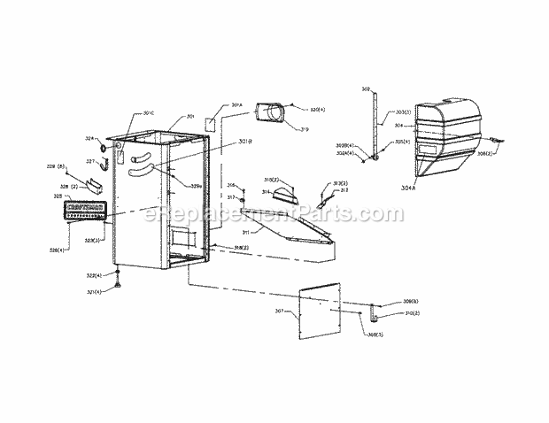 Craftsman 152221240 Table Saw Stand Assembly Diagram