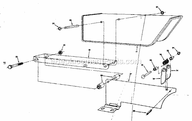 Craftsman 17125965 Deluxe Circular Saw Table Guard Assembly Diagram