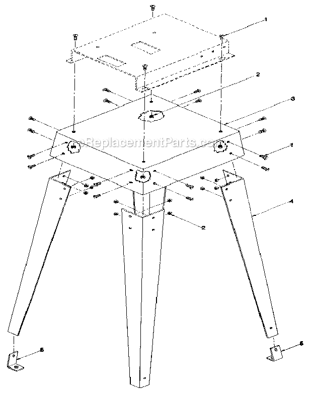 Craftsman 306233820 6In. Planer PlanerMolder_Stand Diagram