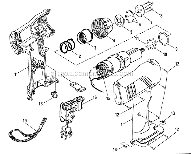 Craftsman 315114500 Drill Motor Assy Diagram