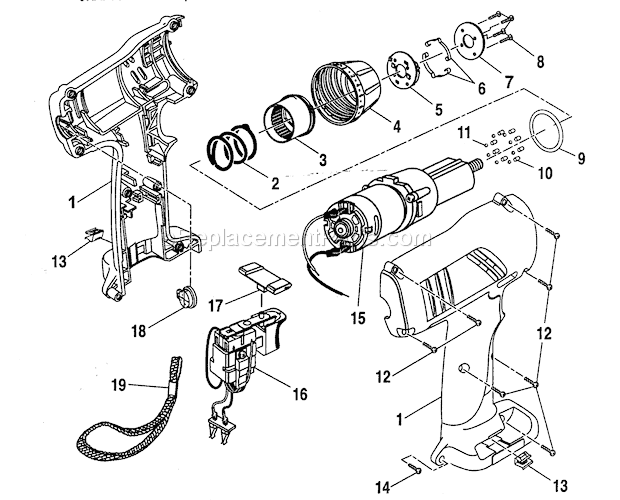 Craftsman 315114510 Drill-driver Housing Assy Diagram