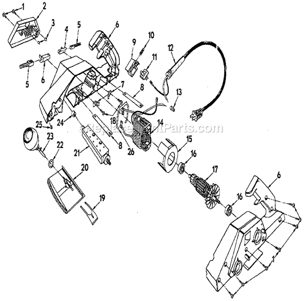 Craftsman 315173710 Power Planer Unit Parts Diagram