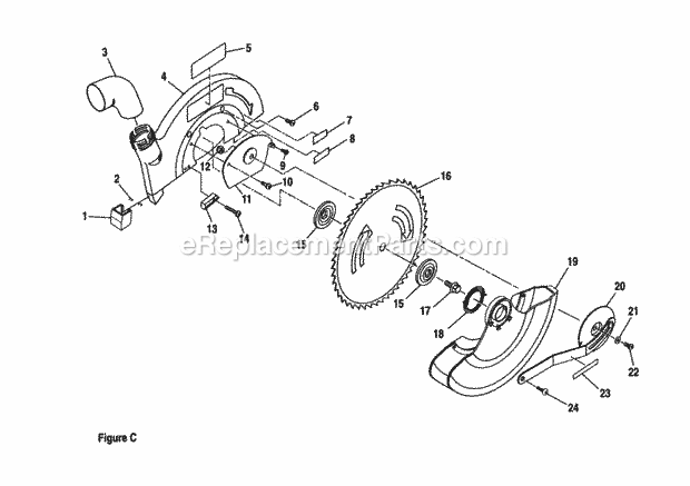 Craftsman 315212300 Compound Miter Saw Figure C Diagram