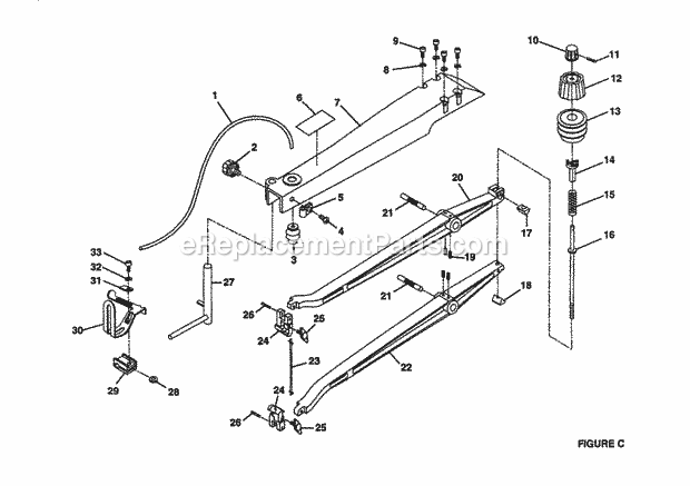 Craftsman 315216230 24 In. 2 Speed Scroll Saw Figure C Diagram