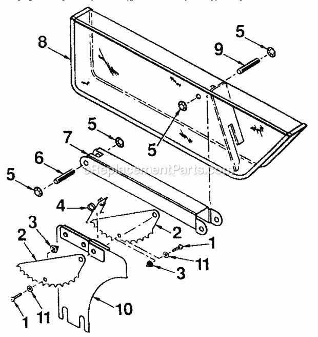 Craftsman 315221850 Table Saw Blade Guard Assembly Diagram