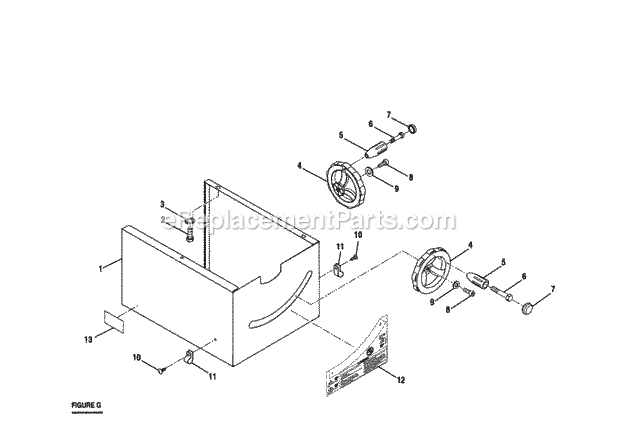 Craftsman 315228310 Table Saw Page G Diagram