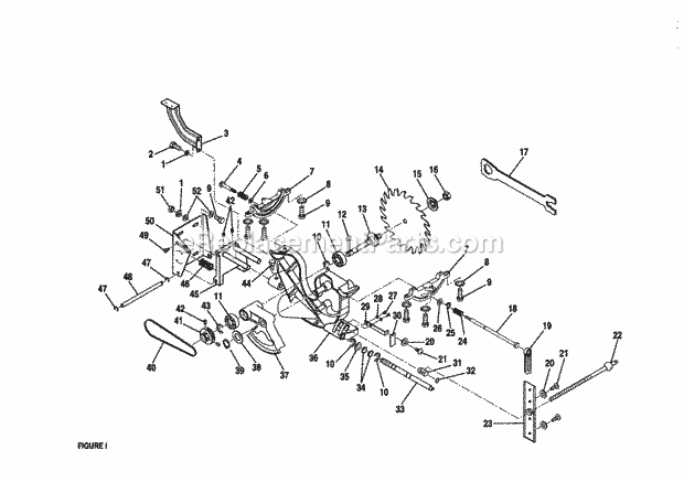 Craftsman 315228310 Table Saw Page I Diagram