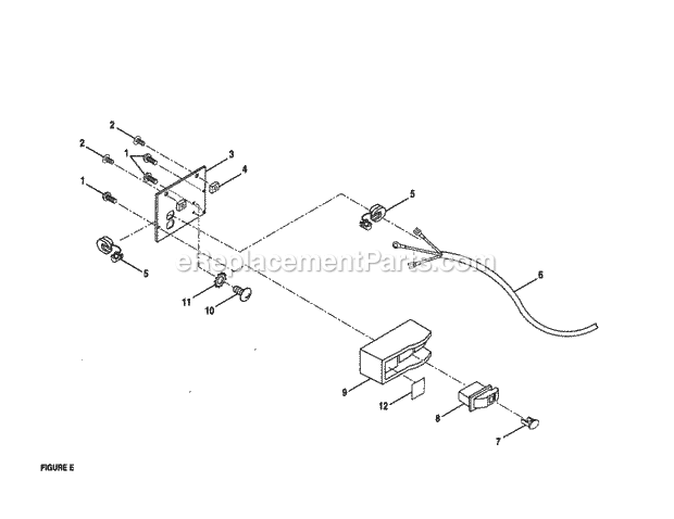 Craftsman 315228490 Table Saw Switch Housing Diagram