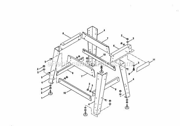 Craftsman 315228510 Table Saw Figure B Diagram