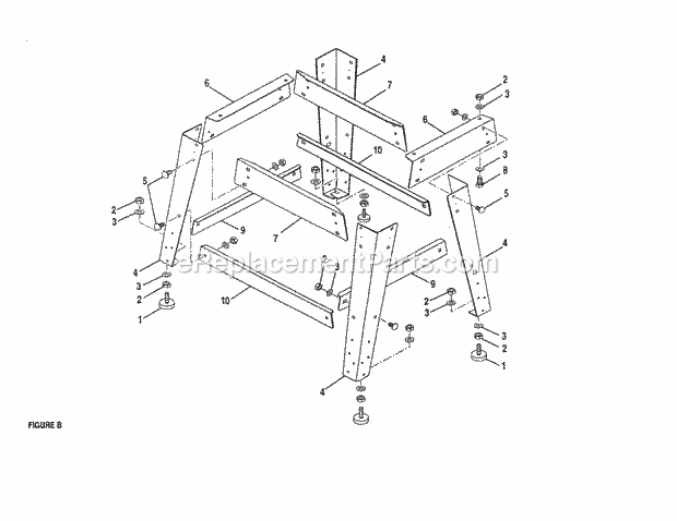 Craftsman 315248200 Table Saw Stand Diagram