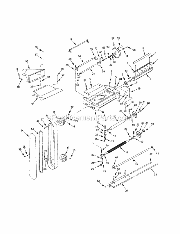 Craftsman 351217020 Planer Page B Diagram