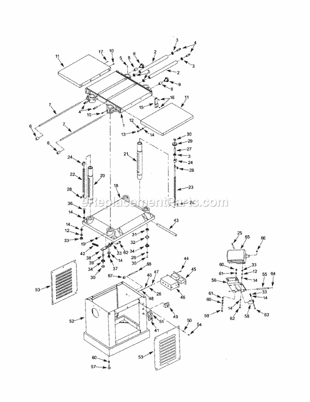 Craftsman 351217020 Planer Page C Diagram