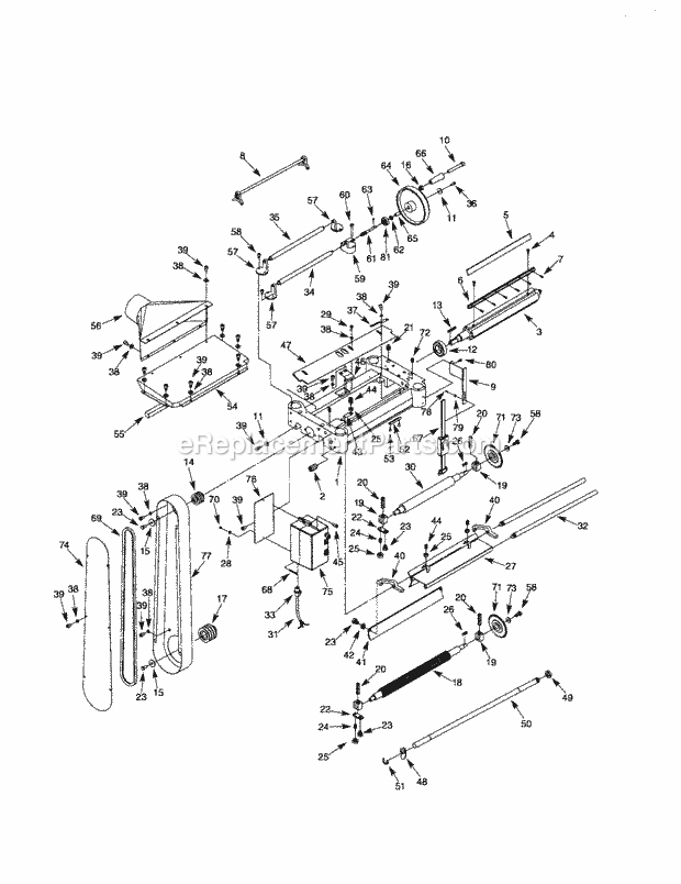 Craftsman 351217040 Planer Page B Diagram