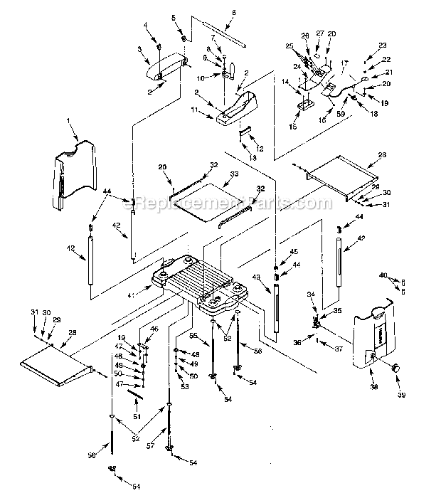 Craftsman 351217590 Planer Base_Assy Diagram