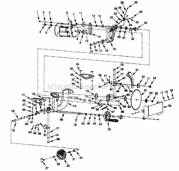 Craftsman 351218330 Table Saw Blade Drive Diagram