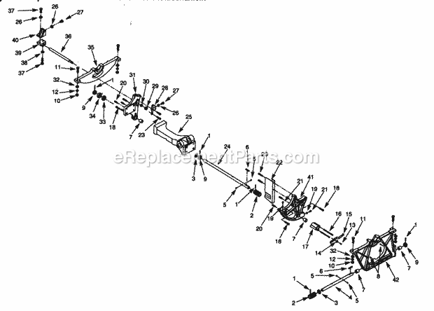 Craftsman 351228030 Left-tilting Arbor Saw Tilt Mechanism Diagram