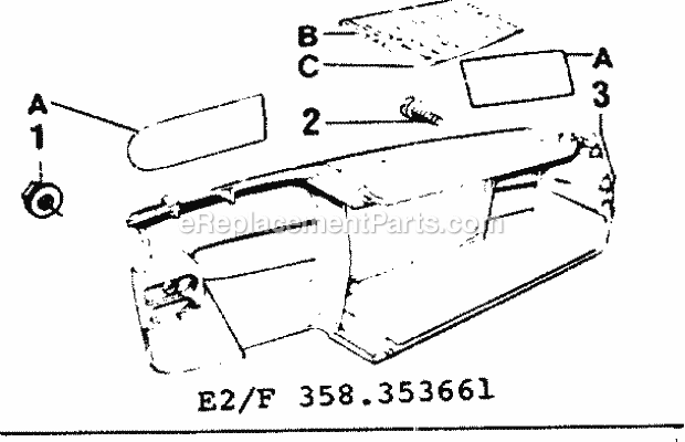 Craftsman 358353671 Chainsaw Page E Diagram