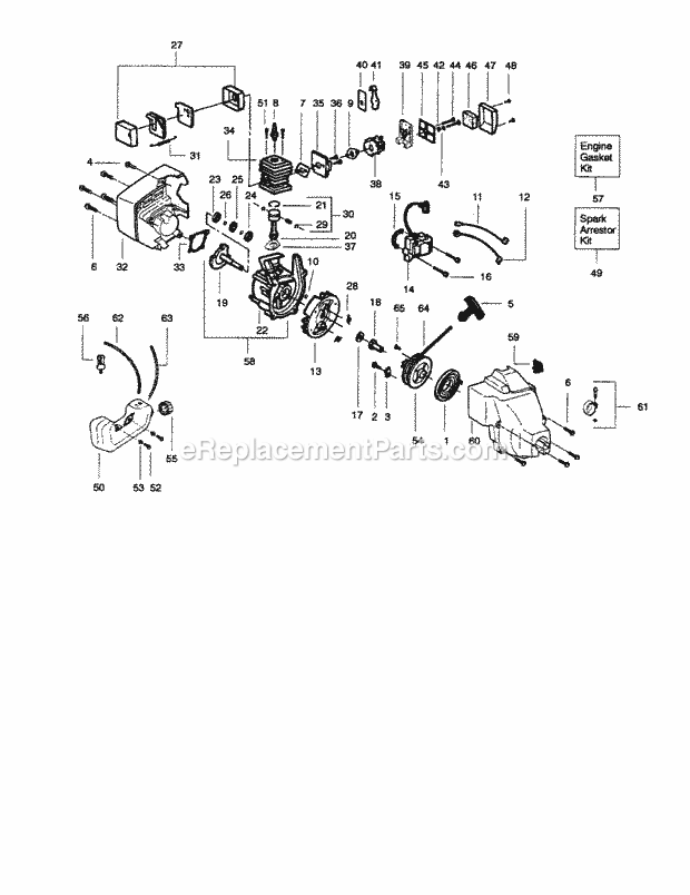Craftsman 358742440 Trimmer Page B Diagram