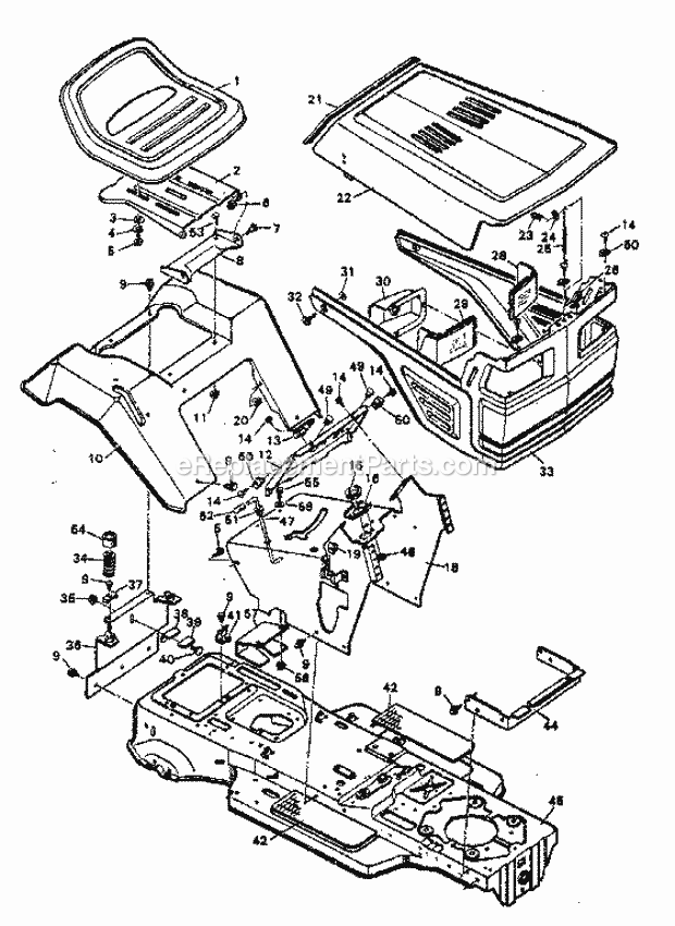 Craftsman 502254290 Lawn Tractor Page B Diagram