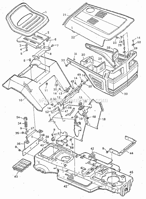 Craftsman 502254690 Lawn Tractor Page B Diagram