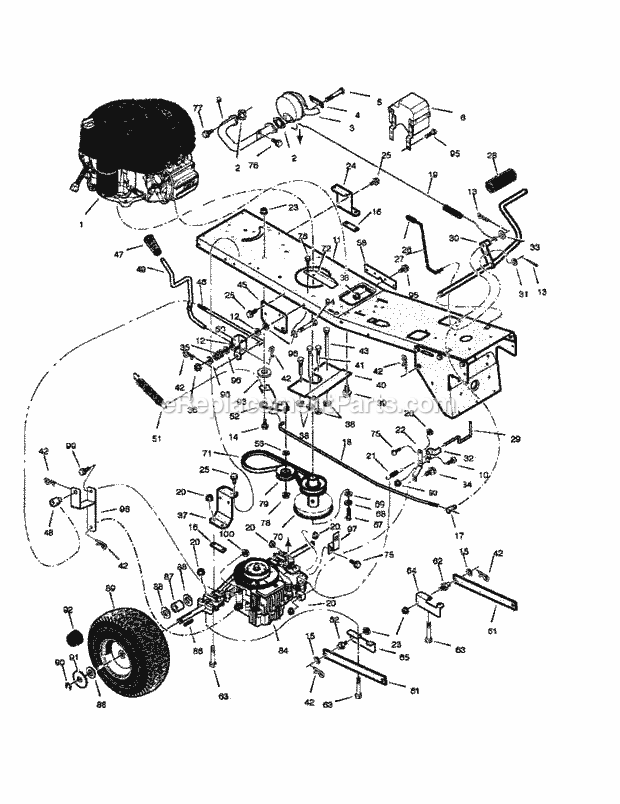 Craftsman 536270321 Lawn Tractor Page C Diagram