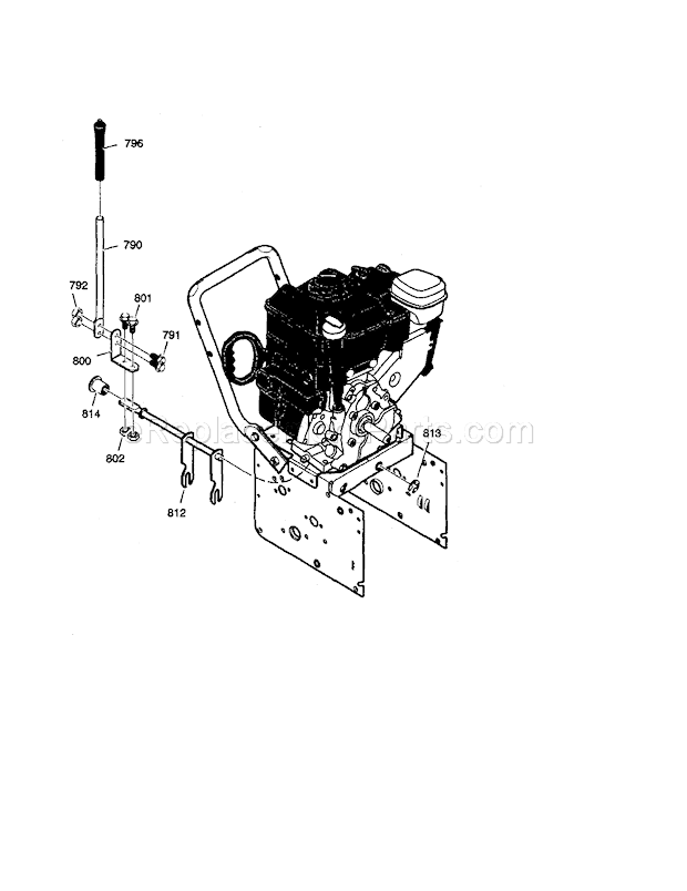 Craftsman 536881851 Snowblower Shift Yoke Diagram