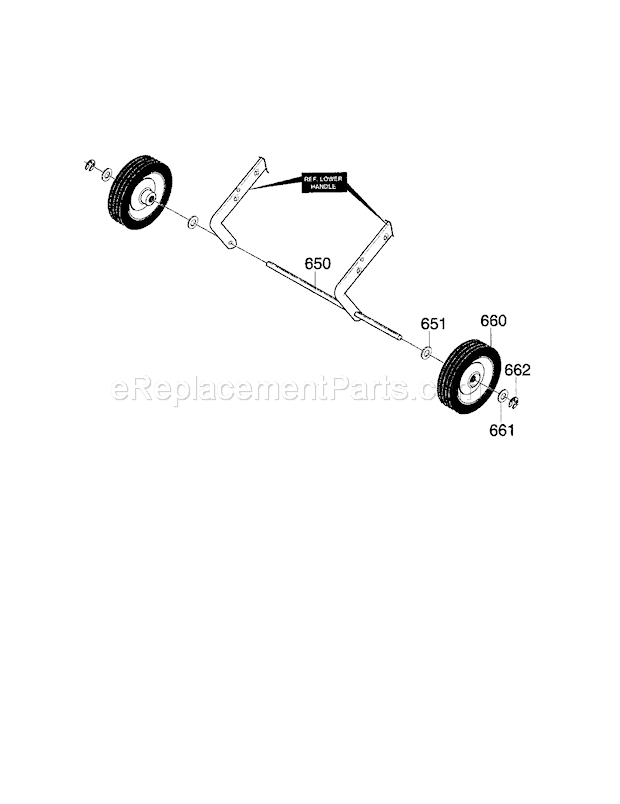 Craftsman 536885180 Snowblower Wheels Diagram