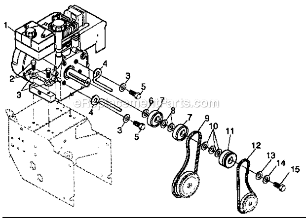 Craftsman 536886330 Snowblower Engine_Components_Repair_Parts Diagram