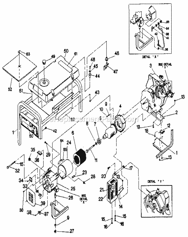 Craftsman 580327251 Generator Page B Diagram