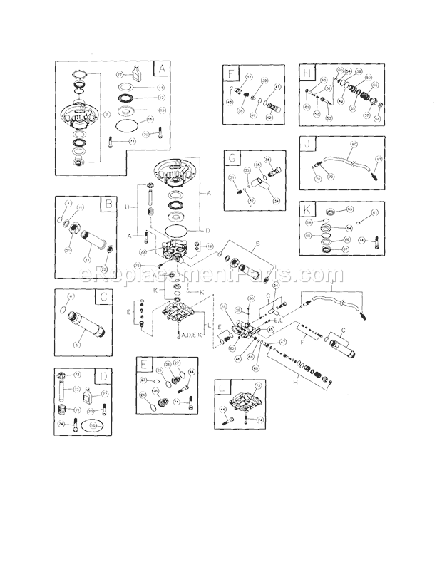 Craftsman 580767101 Pressure Washer Page B Diagram