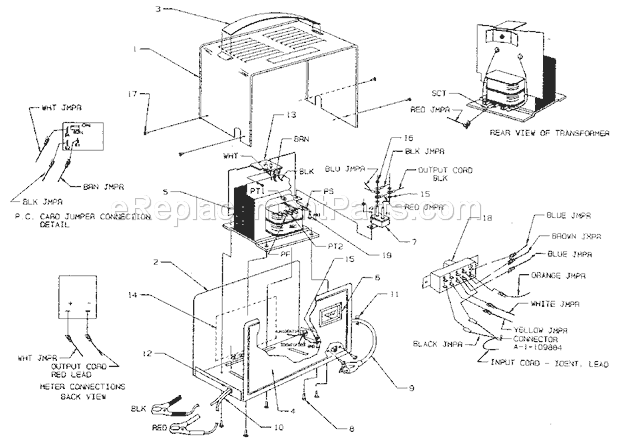Craftsman 60850307 Battery Charger Unit Parts Diagram