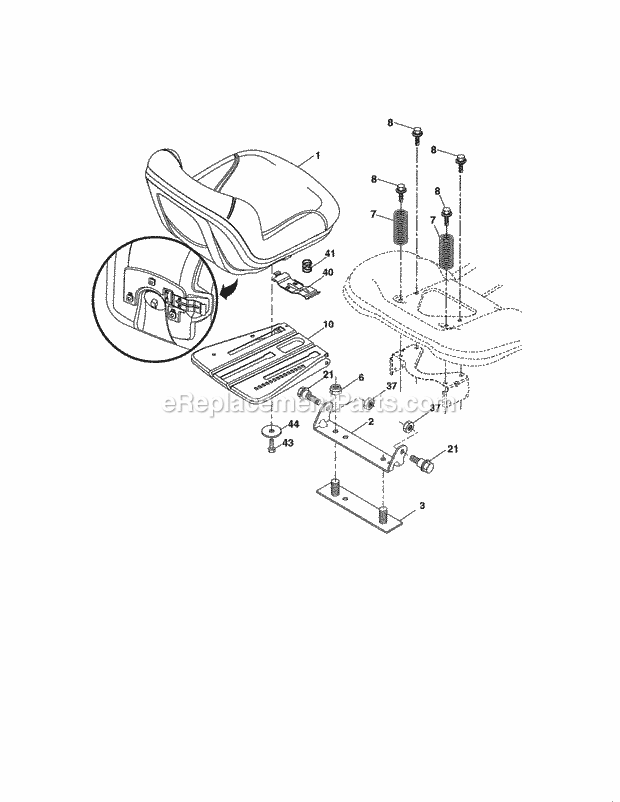 Craftsman 917204040 Lawn Tractor Page F Diagram