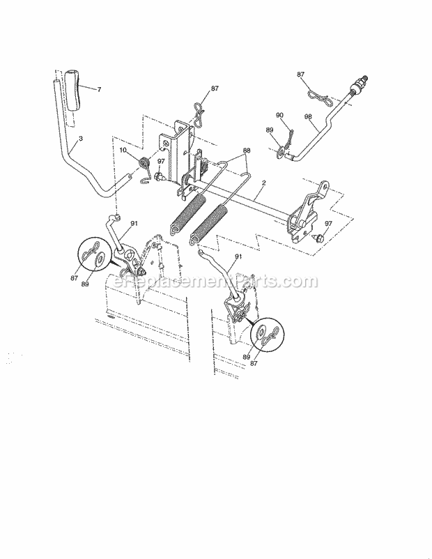 Craftsman 917250240 Lawn Tractor Page H Diagram