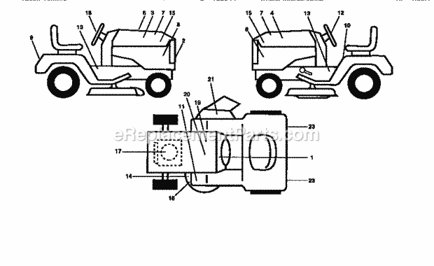Craftsman 917251482 Lawn Tractor Page G Diagram