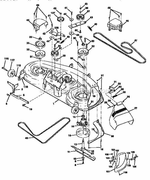 Craftsman 917251492 Lawn Tractor Page F Diagram