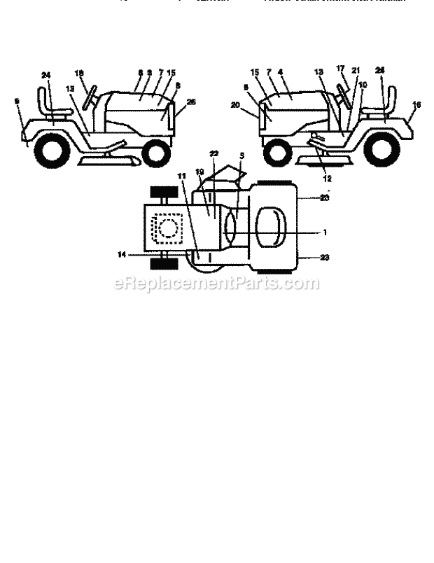 Craftsman 917251571 Lawn Tractor Page K Diagram