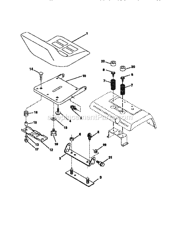 Craftsman 917251571 Lawn Tractor Page F Diagram