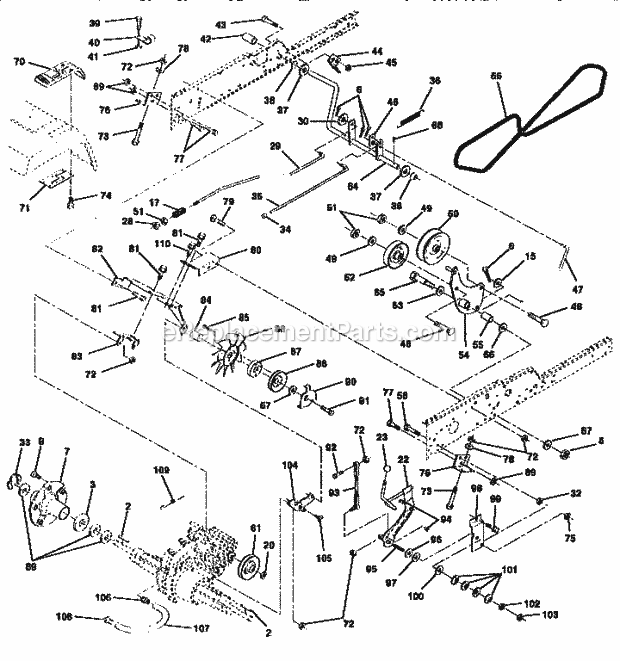 Craftsman 917251642 Lawn Tractor Page C Diagram