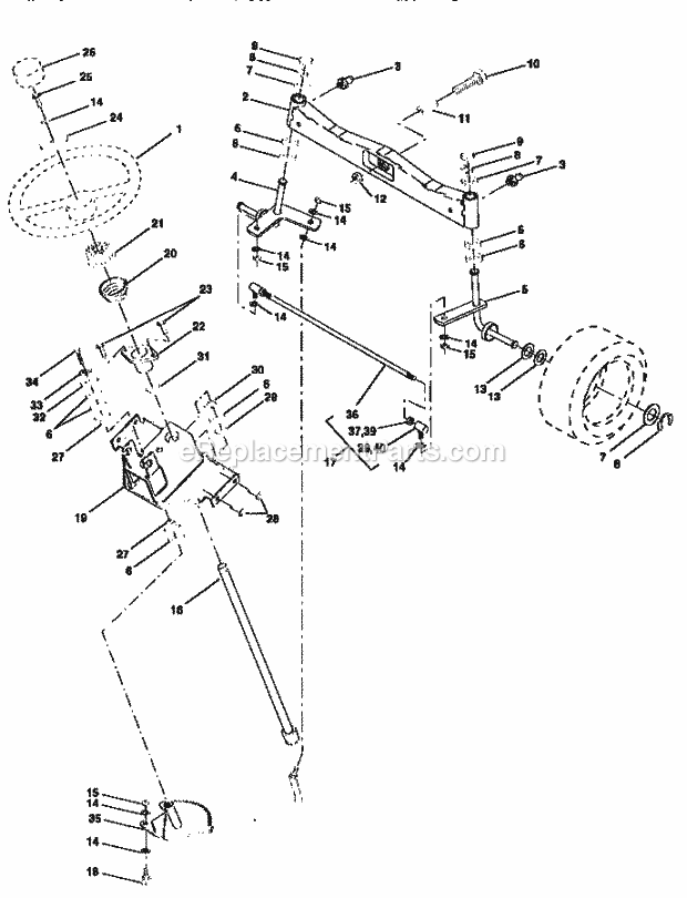 Craftsman 917251642 Lawn Tractor Page D Diagram