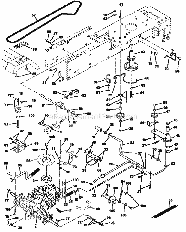 Craftsman 917252530 Lawn Tractor Page C Diagram