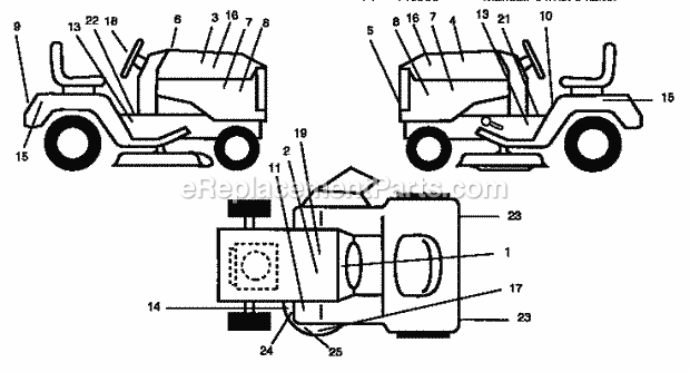 Craftsman 917252711 Lawn Tractor Page G Diagram