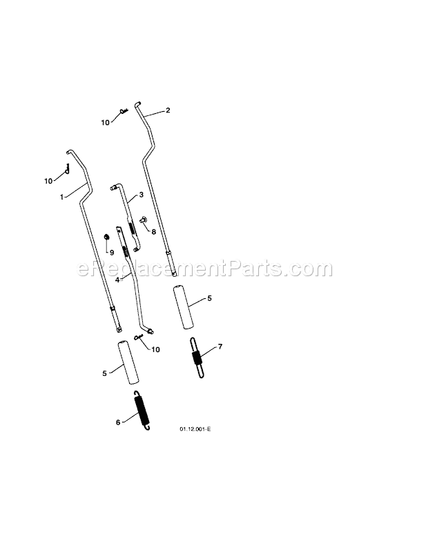 Craftsman 917253572 Snowblower Impeller / Traction Rod Ass Diagram