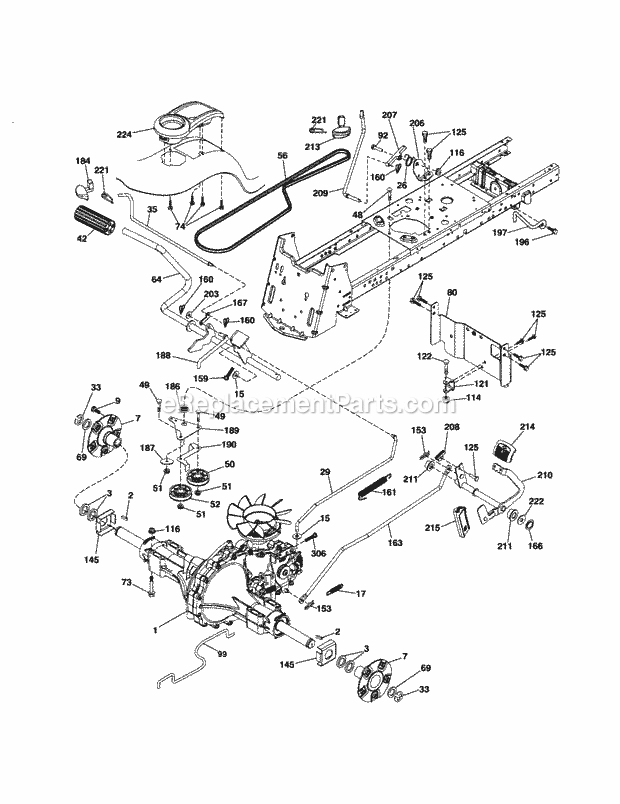 Craftsman 917253710 Lawn Tractor Page C Diagram