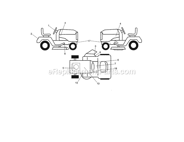 Craftsman 917254322 Lawn Tractor Page O Diagram