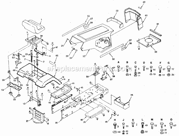 Craftsman 917254610 Lawn Tractor Page B Diagram