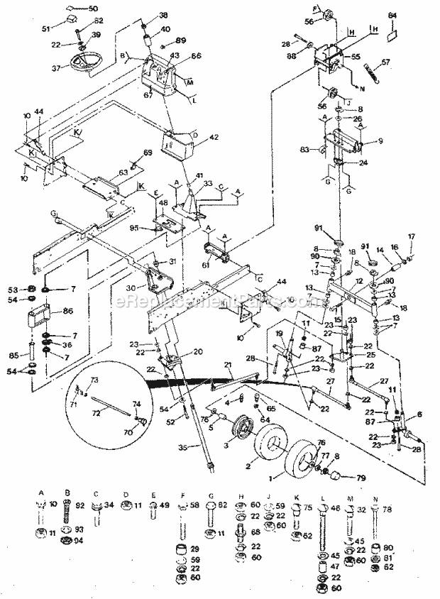 Craftsman Lawn Tractor | 917255919 | eReplacementParts.com