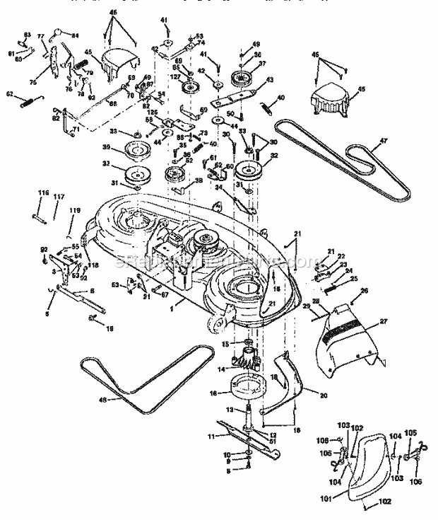 Craftsman 917258271 Lawn Tractor Page G Diagram